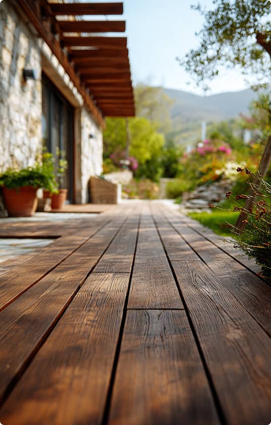 pose de terrasse en bois